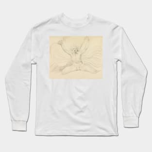 Albion Compelling the Four Zoas to Their Proper Tasks by William Blake Long Sleeve T-Shirt